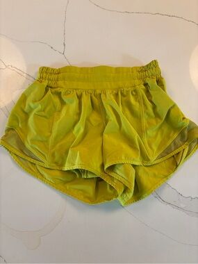 lululemon athletica Bright Lime Running Shorts